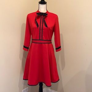 NWT Cherry Red Necktie Dress